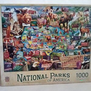 NATIONAL PARKS OF AMERICA 1000 Piece Jigsaw Puzzle